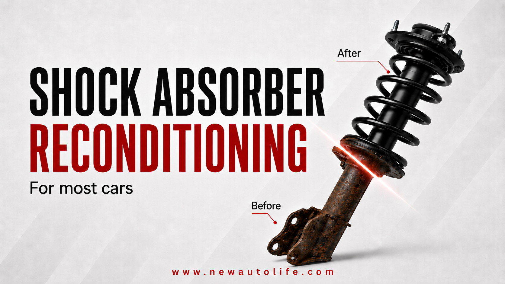 Shock absorber reconditioning at AUTOLIFE Limassol
